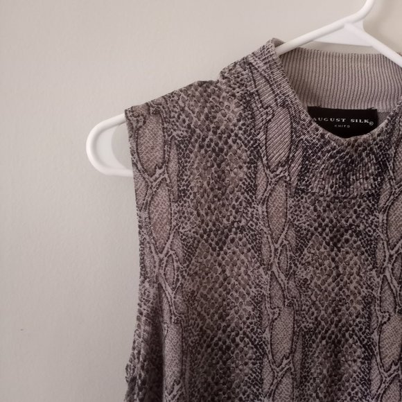 VTG August Silk 100% Silk Alligator Print Vest - Picture 3 of 9